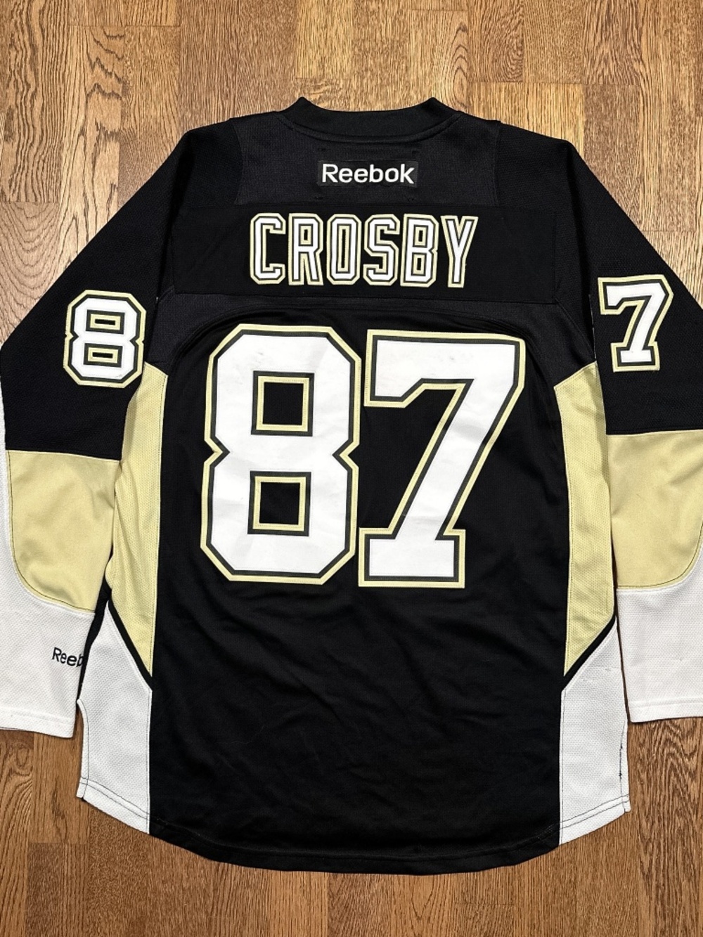 Vintage Y2K Reebok Pittsburgh Penguins Sidney Crosby Black Jersey Mens Small
